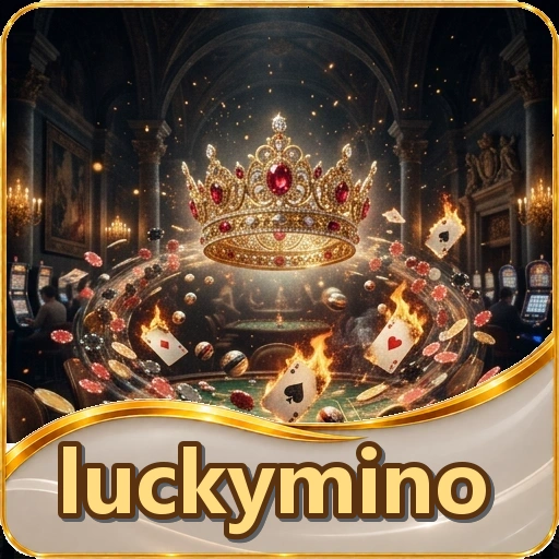 Kotak pencarian katalog luckymino untuk mencari nama aplikasi di Android