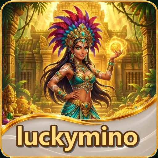 Kartu katalog luckymino menampilkan penjelasan singkat, versi/ukuran acuan paket inti, dan skor